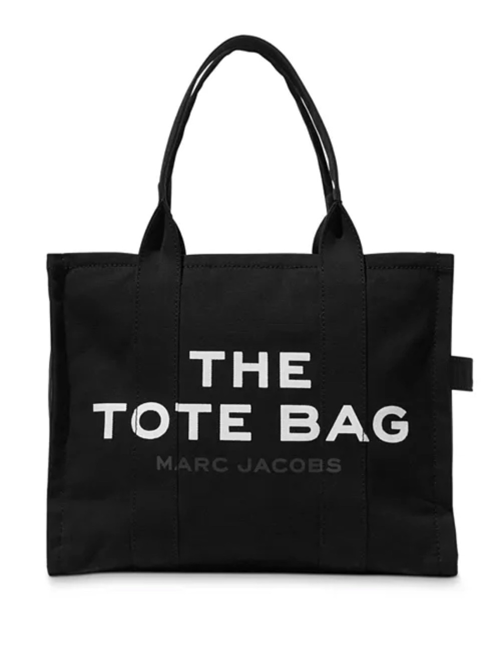 Marc Jacobs Black 'The Tote Bag' Canvas Tote- Large